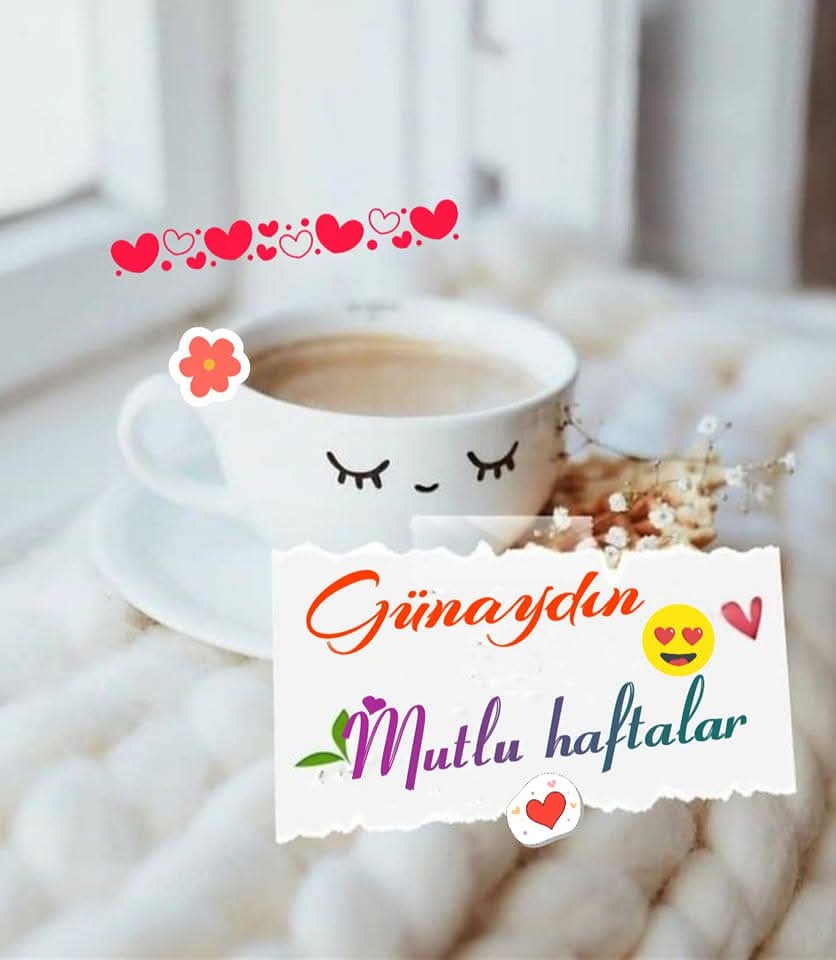 Yeni gün
Yeni hafta 
Umutla, huzurla, sevgiyle gelsin
Canınızı sıkanları kenara
Size iyi gelenleri gönlünüze koyun
Hayata ışık katın
Sizin gülümsemenizle aydınlansın

Günaydın 
Hayırlı Sabahlar 
Mutlu haftalar 🤗☕🌅🍃🍫🐞🦋💦🕊️🍂🍁🌸💜🇹🇷
