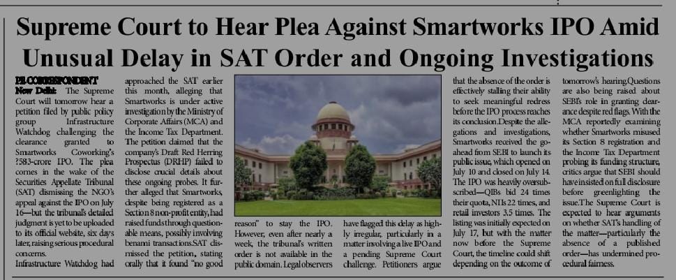 RajYadav1575510's tweet image. How did SEBI ignore the ongoing MCA and IT probes while approving this IPO?😤
#जागो_SEBI_जागो #Wake_up_sebi