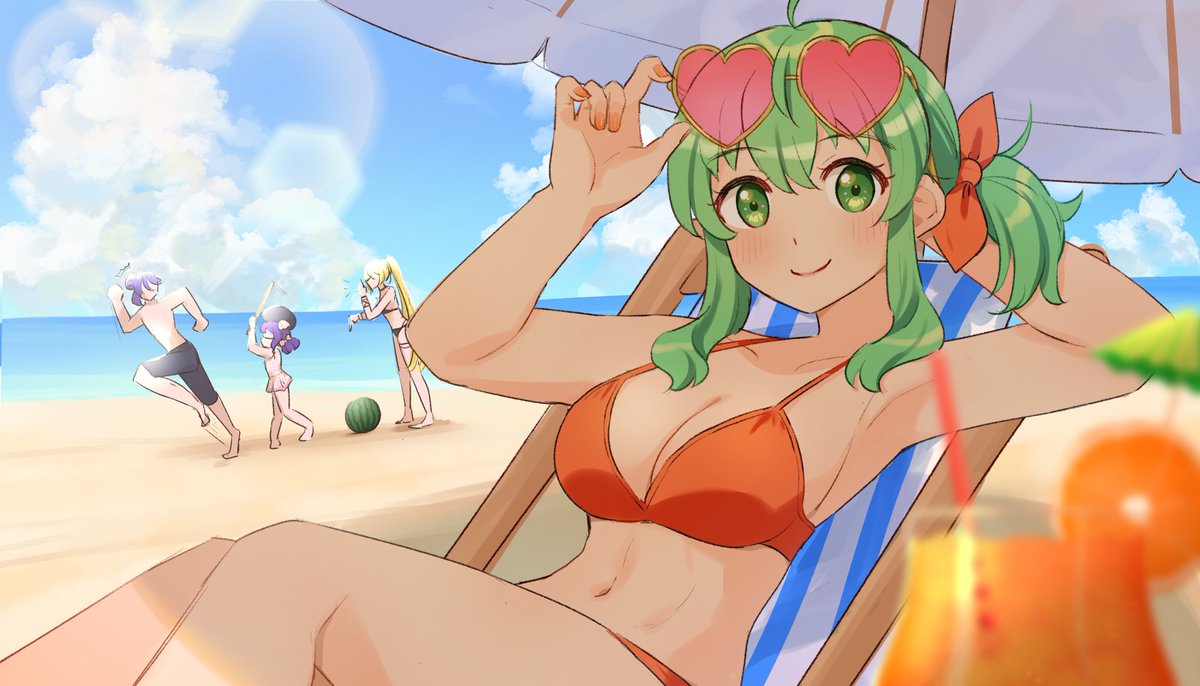 R8xnG's tweet image. 海の日🏖️#GUMI