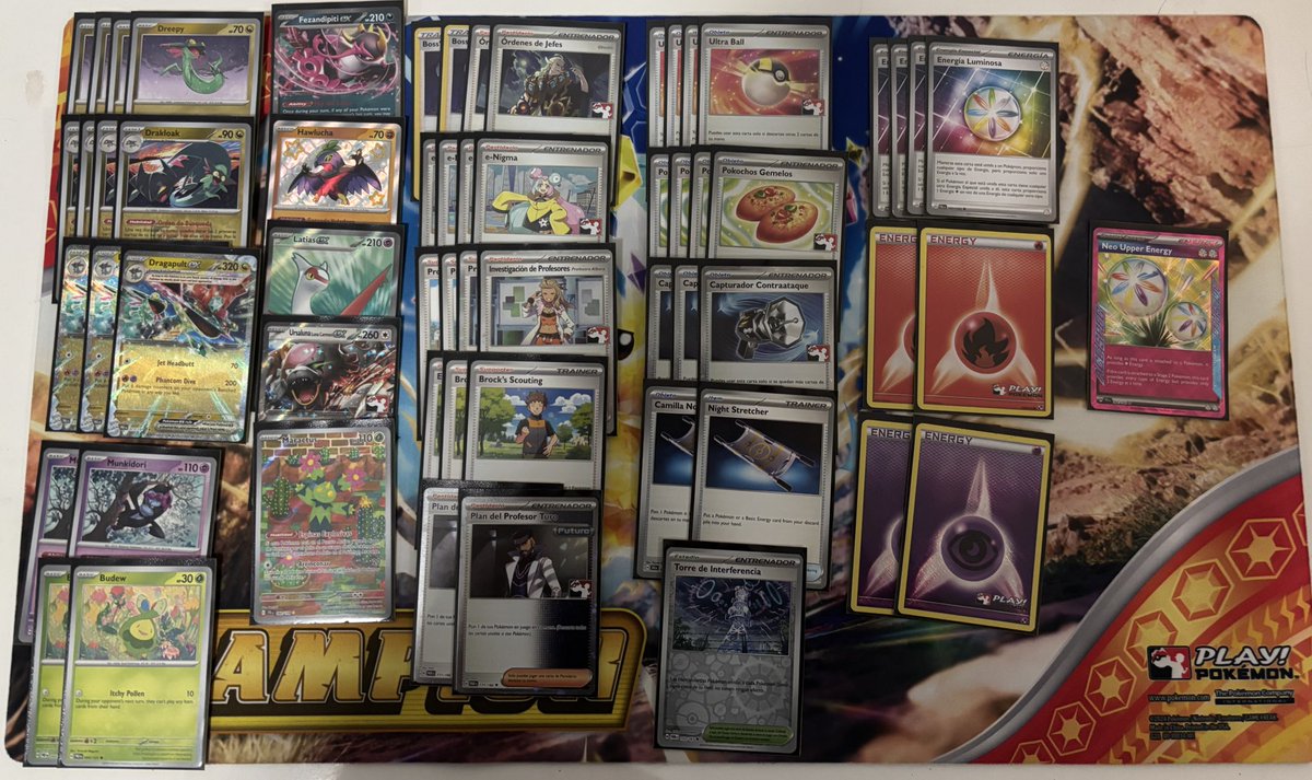 Terr0rSh0w's tweet photo. I won a challenge
5-0 final score 
Thanks to @TordReklev for the broken list

R1: Poison Roaring Moon
R2: Raging/Noctowl
R3: Terabox (Ursaluna MVP) 
R4: Team Rocket Mewtwo :o 
R5: Joltik Box (Deckout by Maractus) https://t.co/h6ohEAZK7z