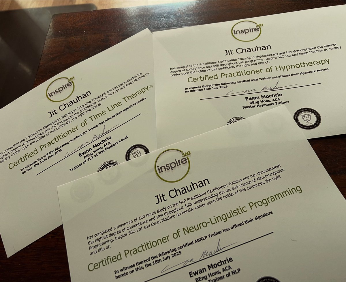 Certainly worth investing in the Neuro-Linguistic Programming course (NLP). The power of language and the unconscious 🧠 

Time to get putting this into practice 🗣️ 

The benefits are astounding ❤️

#Inspire360 #Change #NLP