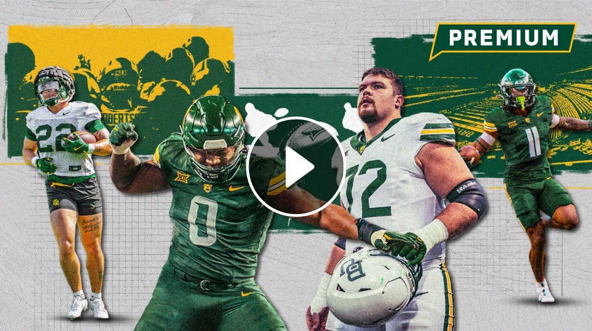 GrayGrundhoefer's tweet image. Baylor football players give their preseason superlatives on @SicEm365. #SicEm
Strongest Player💪🏼
Fastest Player💭
Freshman Riser🚨
Impact Transfer👀
Player with most WOW Moments💥
📺 SicEm365.com/s/19712/roster…