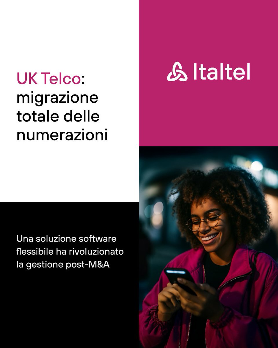 ▶️ Gestione numerazioni post-acquisizione?
 💡Con il nostro prodotto per la gestione centralizzata di numerazioni e policy di rete, un operatore Tier1 nel Regno Unito ha ridotto rischi e complessità in meno di un anno.
Scopri come 👇italtel.com/it/portfolio/g…
#Telco #Italtel