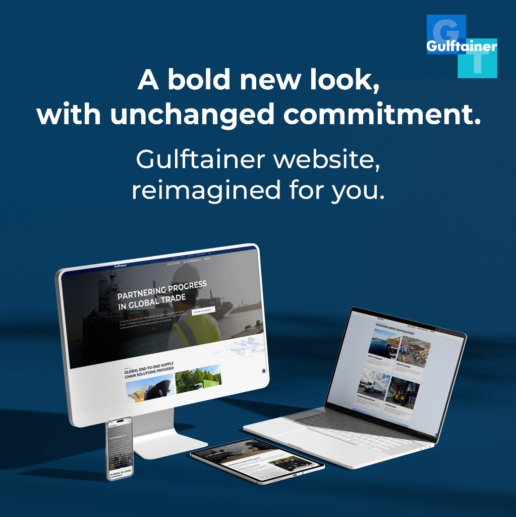 Exciting News!
We are proud to announce the launch of the new Gulftainer website – a modern, user-focused platform that reflects our brand promise, values, and forward-thinking solutions.
Visit now: gulftainer.com 
#Gulftainer #WebsiteLaunch #DigitalTransformation