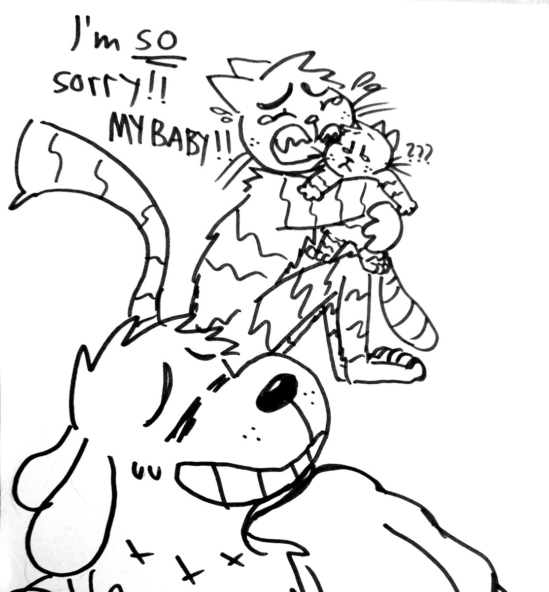 FlavourAmy's tweet image. Another screenshot inspired comic 👍

#dogman