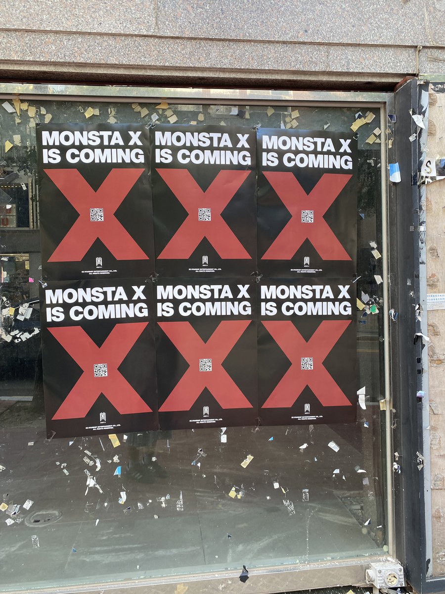 mx93line's tweet photo. just spotted in hongdae 🤩 monsta x IS coming!! https://t.co/cv0JLGBjZQ