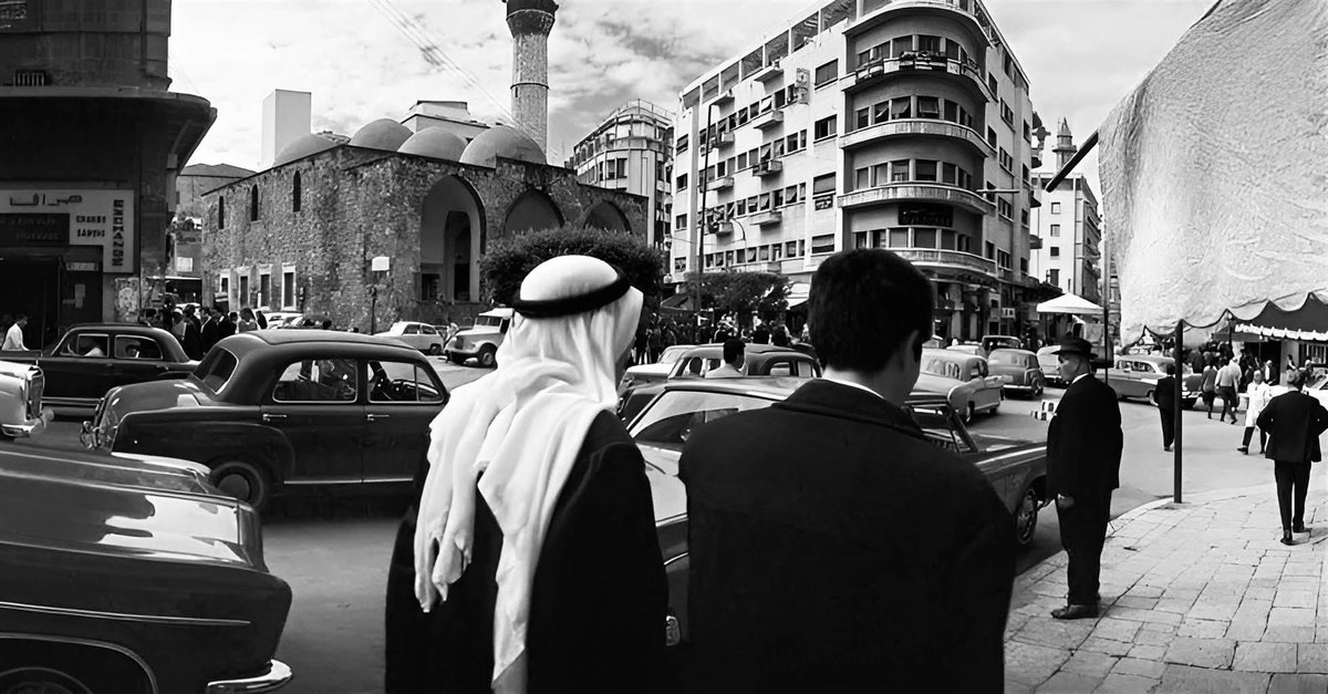 malaslawi's tweet image. مسجد الأمير عساف، شارع ويجان، بيروت، 1966.#بيروت