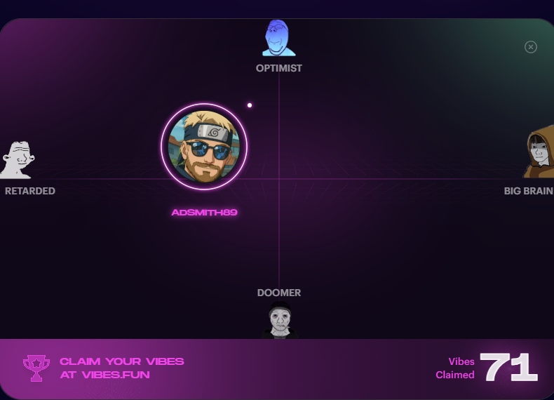 adsmith89's tweet image. This week I'm even more retarded and even more optimist - tbh perfect considering everything is pumping!
Come join me on @vibesdotfun
vibes.fun/?ref=adsmith89