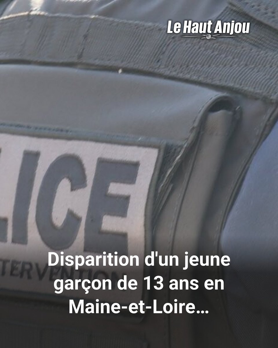 Disparition inquiétante en Maine-et-Loire : Rayan Ghozlani, 13 ans, est porté disparu depuis le 19 juillet. La police lance un appel à témoins.
➡️ l.hautanjou.fr/Ji