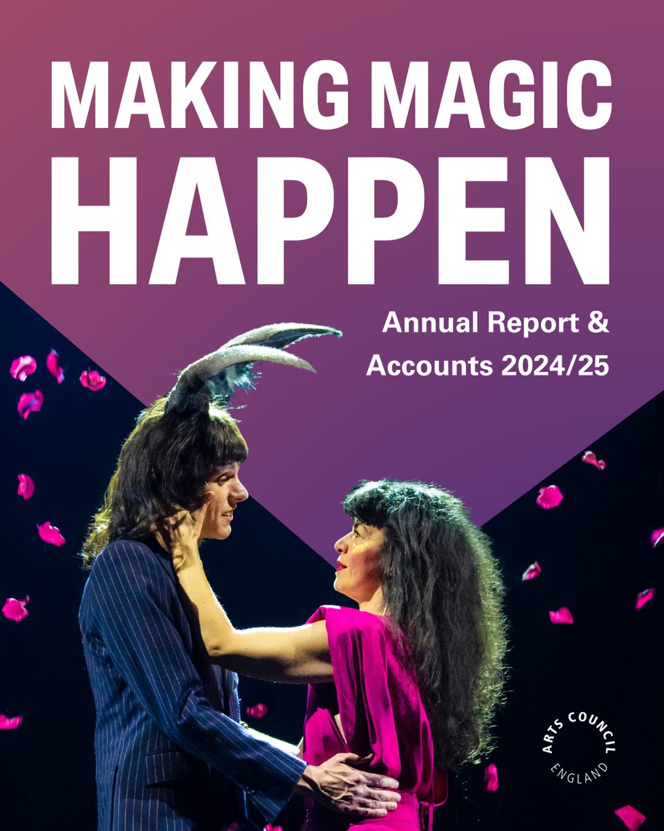We’ve published our Annual Report ✨

Last year, talented creatives and fantastic arts organisations, museums and libraries benefitted communities everywhere. There were performances, events, exhibitions, festivals and more right across the country.

buff.ly/97xaaM2