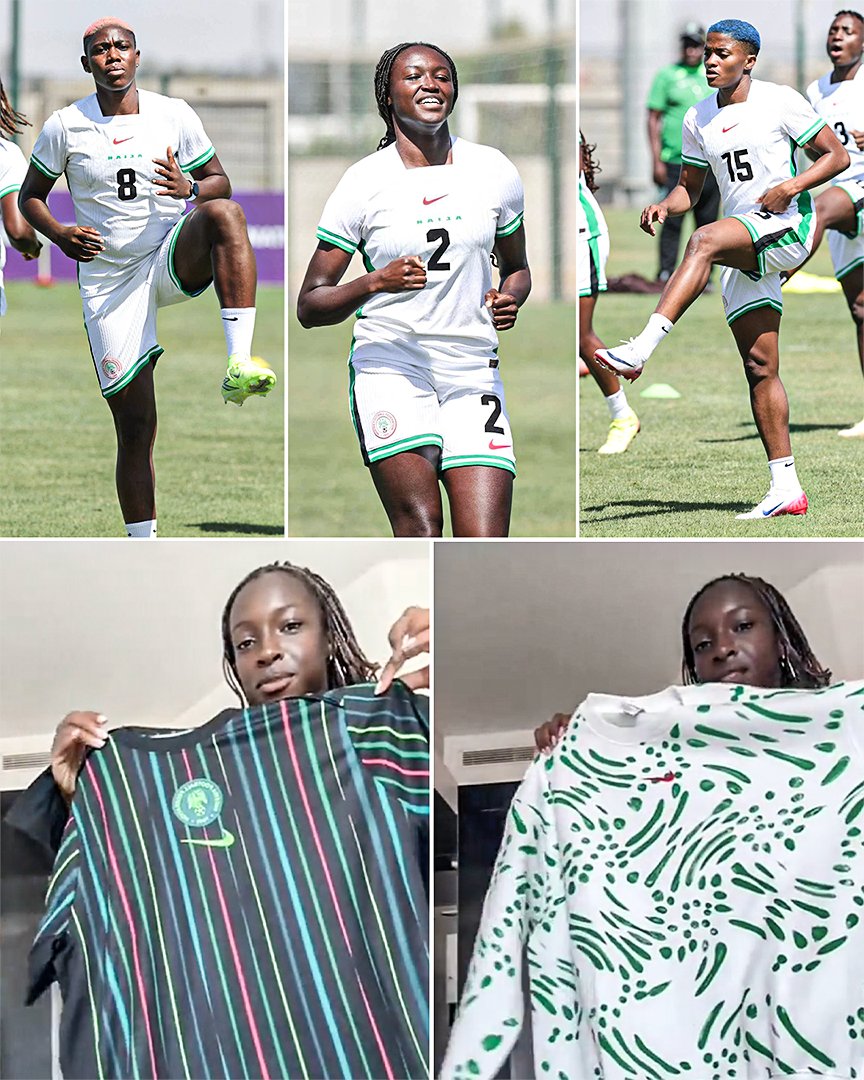 ESPNAfrica's tweet image. Nigeria have been training in last year’s home kit during WAFCON after their official gear was being held in Moroccan customs.
The packages have finally arrived 📦
(via @alozieee)