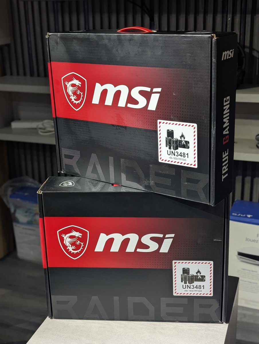 Brand New MSI Raider 18 HX A14VIG.

🪫18" QHD+ 240Hz 100% DCI-P3 IPS-Level.

🪫Intel Core i9-14900HX (1.6 GHz - 5.8 GHz)

🪫32GB RAM…1TB SSD

🪫NVIDIA GeForce RTX 4090 (16GB)

🪫 MSI AI Engine

Retails for N4,900,000. 

#pagesbydamicommerce