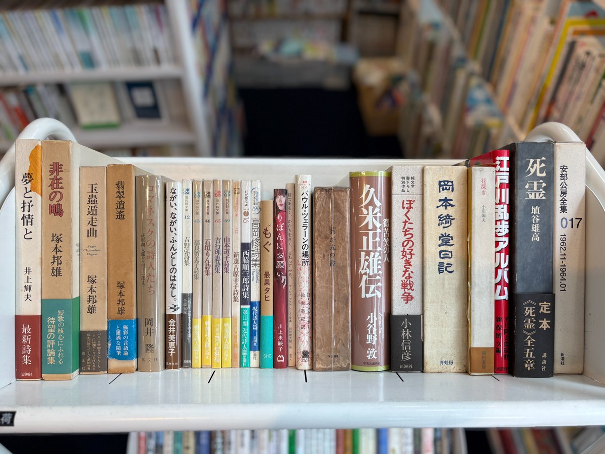 tsurezuresha's tweet image. #徒然舎の新入荷 1F
現代詩文庫
塚本邦雄
岡井隆
アナトール・フランス
☘️自然・生物の本、たくさん入荷してます!
戦争違法化運動の時代
完全解読 フッサール『現象学の理念』
ハイデガー
江戸後期の思想空間
日本女性生活史
他
★古書サイト #日本の古本屋 にも出品中
kosho.or.jp/products/list.…