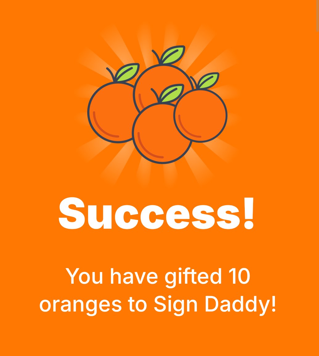Vintot.Sign 👀🧡 | 🇵🇭 (@palomamelvin2) on Twitter photo I just gifted you oranges <a href="/realyanxin/">Xin (Shin) Yan 閻欣🧡👀</a> and <a href="/ClaireMa12/">clairemxd.eth the "product" turtle</a> 🍊🍊
Who wants some oranges guys?🍊🫶 I just gifted you oranges <a href="/realyanxin/">Xin (Shin) Yan 閻欣🧡👀</a> and <a href="/ClaireMa12/">clairemxd.eth the "product" turtle</a> 🍊🍊
Who wants some oranges guys?🍊🫶