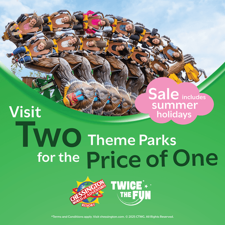 ThemeParkGuide's tweet image. New Merlin Offer: Visit Two Top UK Theme Parks for the Price of One
This summer, make the most of your family days out with Merlin's limited-time Twice the Fun ticket.
themeparkguide.co.uk/news-page/New-…
#Merlin #ThorpePark #Chessington #AltonTowers #LegolandWindsor #SummerOfFun #2For1