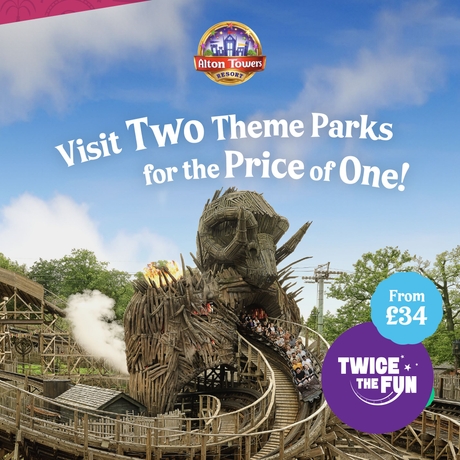 ThemeParkGuide's tweet image. New Merlin Offer: Visit Two Top UK Theme Parks for the Price of One
This summer, make the most of your family days out with Merlin's limited-time Twice the Fun ticket.
themeparkguide.co.uk/news-page/New-…
#Merlin #ThorpePark #Chessington #AltonTowers #LegolandWindsor #SummerOfFun #2For1