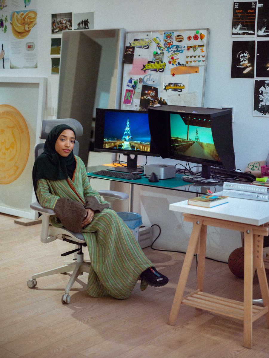 Meet Suhailah Benadim, our new intern at Gharem Studio! She’s bringing her skills in research, writing, PR, and collaboration to support artistic direction and project development.✨