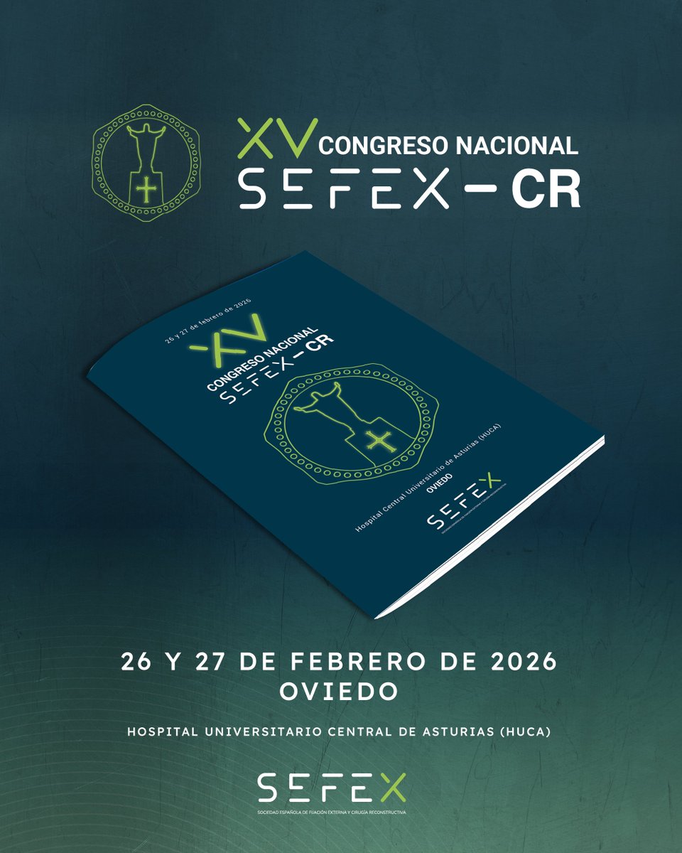 🟢XV Congreso Nacional SEFEx-CR🟢

📅: 26 y 27 de febrero de 2026
📍: Oviedo

¿Razones para asistir?
✔️ Ponentes de primer nivel
✔️ Actualización en técnicas
✔️ Conexión profesional
✔️ Certificación.

Programa e inscripciones: lc.cx/ah3Ytu