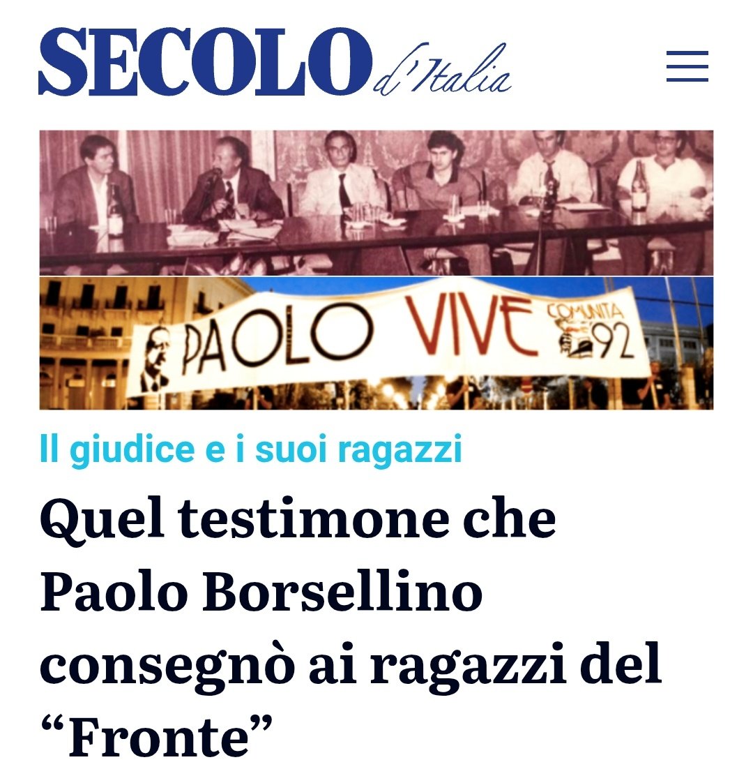 AlekosPrete's tweet image. Uno di quei ragazzi del "Fronte" era Gianni Alemanno.
Condannato per traffico di influenze illecite nel filone di Mafia Capitale.
Oggi è in carcere, per aver violato le prescrizioni dell’affidamento ai servizi sociali.
È questo che intendono come “testimone”?
#matrice