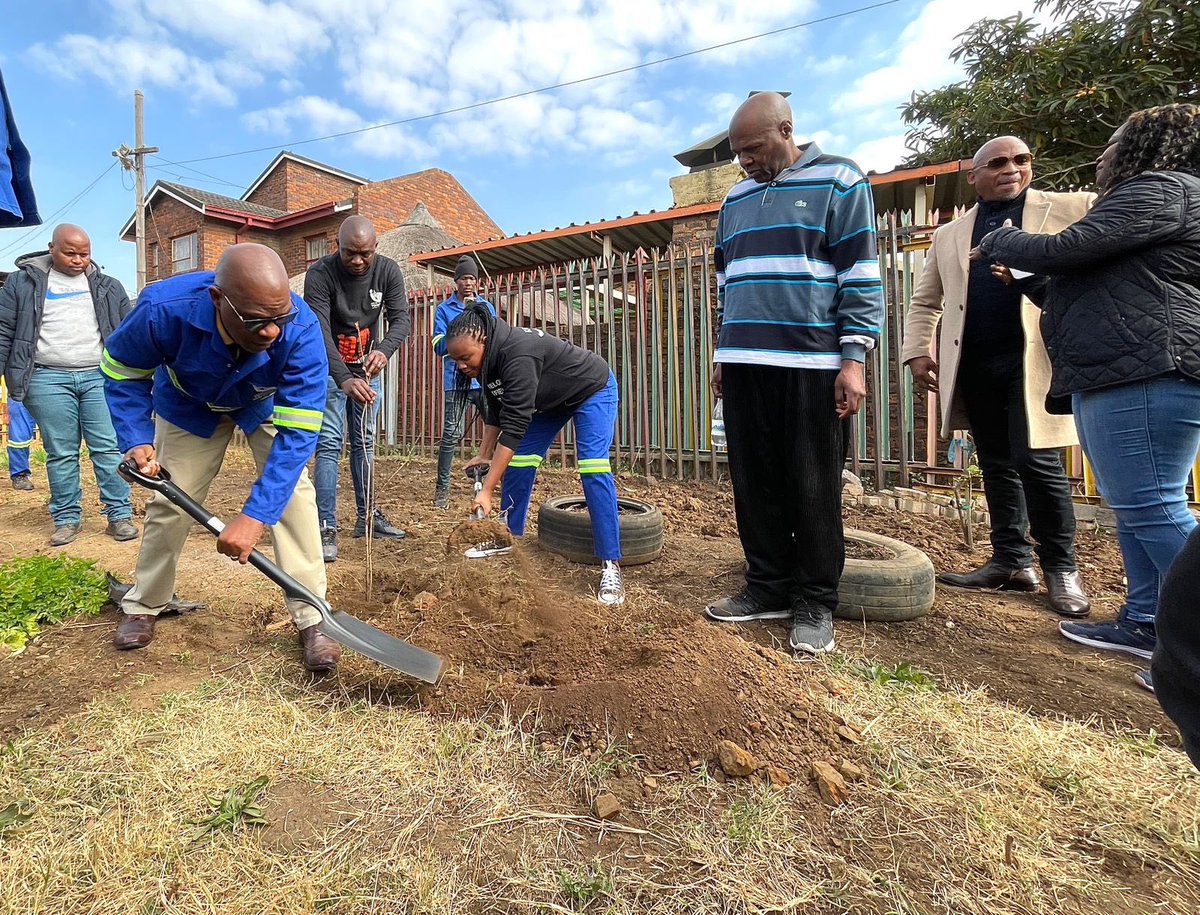 nasiphim's tweet image. Our second stop for the tree planting initiative was in Nelson Mandela Park, in Mamelodi. Planting trees is an avenue to leave a legacy for the future. The trees we’ve planted today should benefit future generations. We have a target of planting 300,000 trees by the of 2025. We…