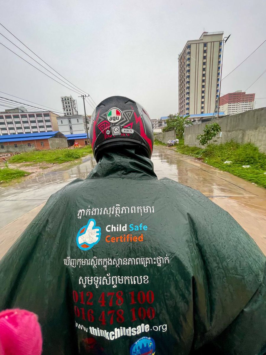 It’s rainy season here, but our ChildSafe Agents are still out there doing their work. So far this year, we’ve given out 96 umbrellas and 53 raincoats to help them stay dry.