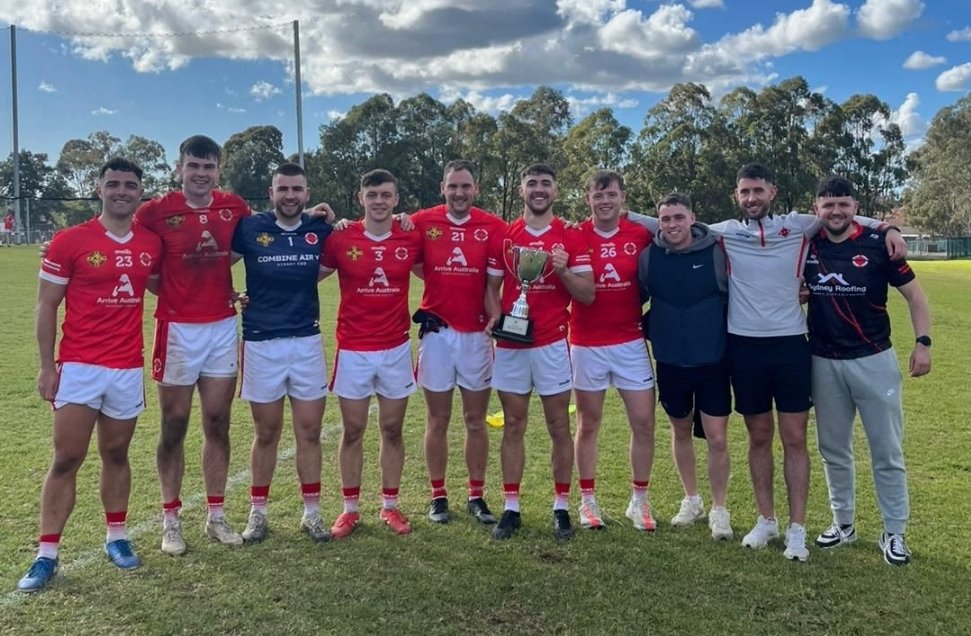 CavanCoBoardGaa's tweet image. Great Cavan contingent in Sydney.
The NSW GAA Menβs Senior Football Championship Final
Michael Cusacks 1-34
Clan na Gael 4-24
facebook.com/share/p/16qmJfβ¦
@BbridgeGAA
@LackenCeltic
@cavangaels_ @ballyhaisegaa @KnockbrideGFC @MullahoranGAA @BailieboroS @DennGAA @Castlerahan_GAA