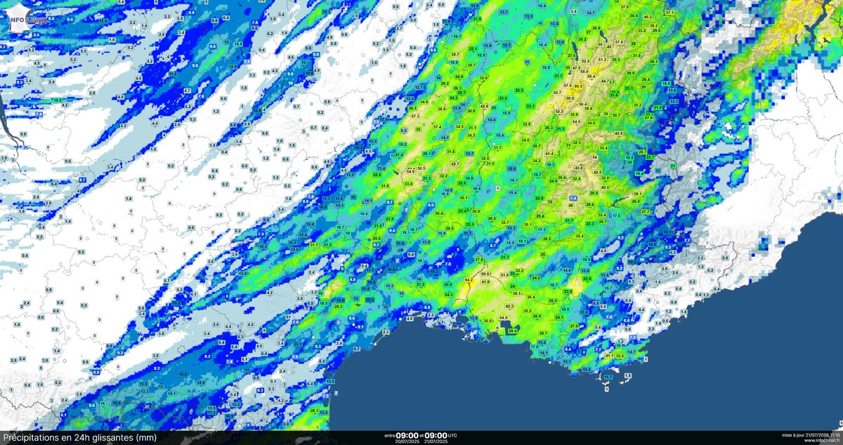 SergeZaka's tweet image. Les bonnes nouvelles sont là et se confirment ! La pluie est de retour en quantité sur la France, accompagnée de conditions thermiques idéales pour une pousse optimale des cultures. Que du bonheur !
Aucun risque agricole majeur en vue jusqu’à fin juillet. Le temps restera…