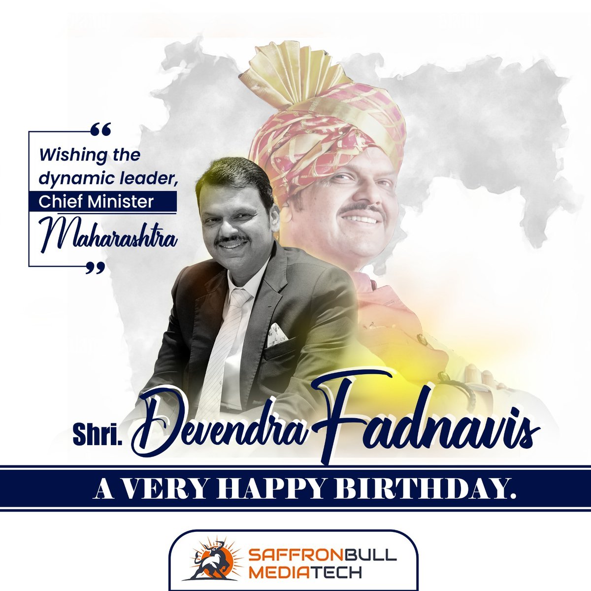 SaffronBull_MT's tweet image. Wishing a very Happy Birthday to Maharashtra’s dynamic and visionary Chief Minister, Shri Devendra Fadnavis Ji a leader dedicated to progress and public welfare.
#DevendraFadnavis #HappyBirthday #ChiefMinister #DynamicLeader #VisionaryLeadership
