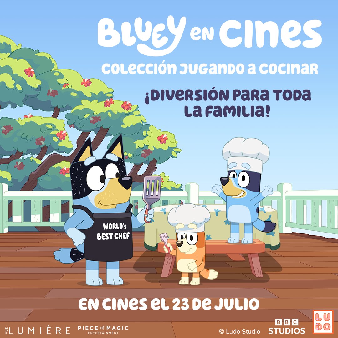 Bluey en ¡Ocimax Palma! Colección Jugando a Cocinar es un deleite de una hora para que los fans de Bluey disfruten, compuesto por ocho episodios existentes de las tres temporadas de la serie, todos centrados en la diversión de la comida.
aficine.com/peliculas/blue…