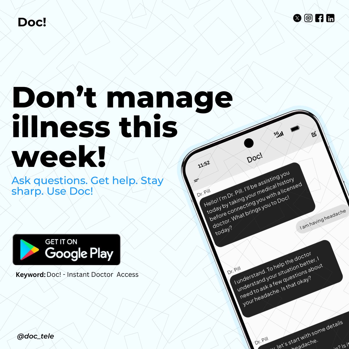 Doc - Telemedicine tweet media