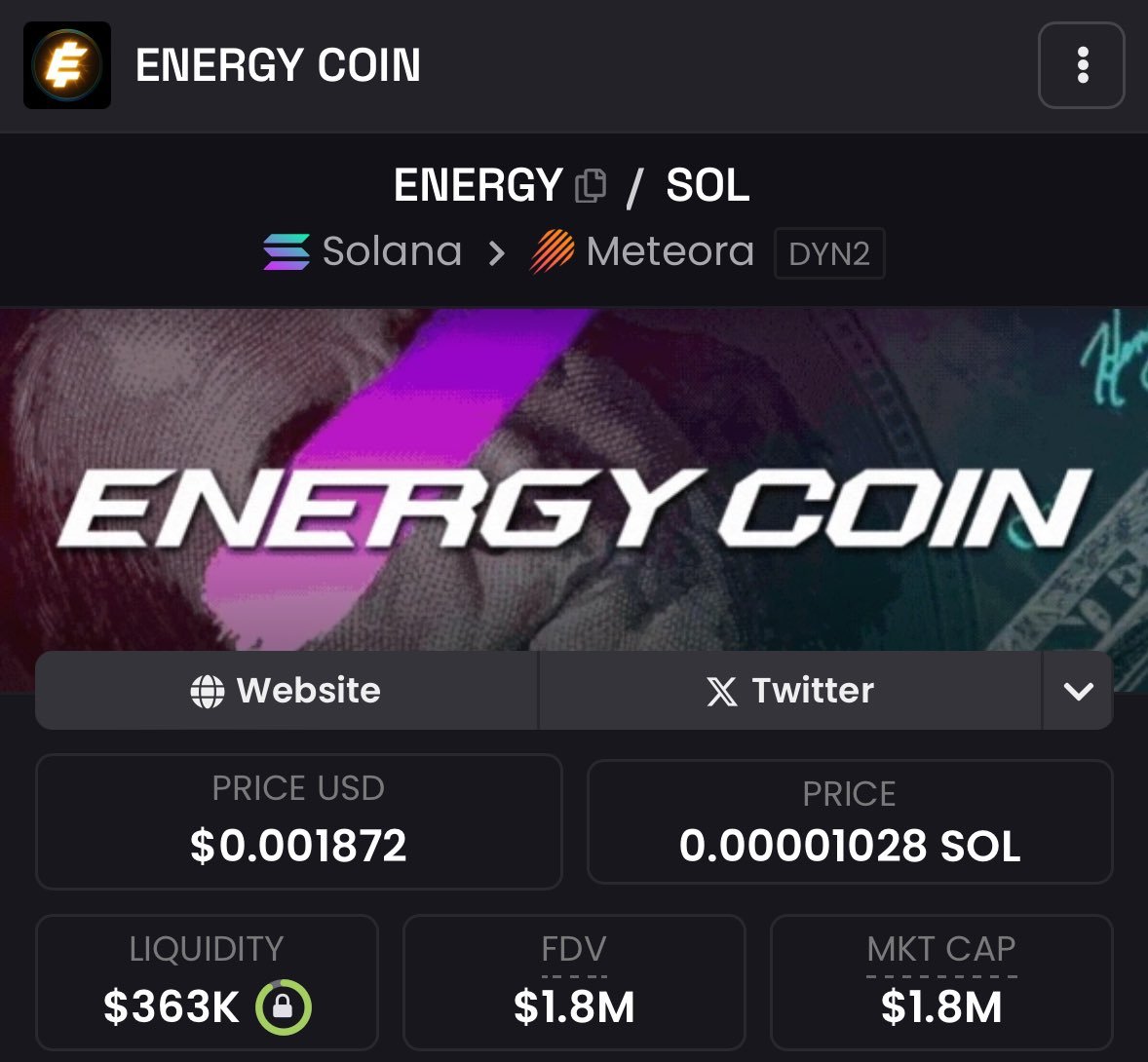 tried to jump into $ENERGY and if degens realise who is in it will be instant pump to 100M, no matter if but when, iam positioned <a href="/tickerenergy/">ENERGY COIN</a> 

<a href="/shoutdotfun/">Shout</a> lets go
