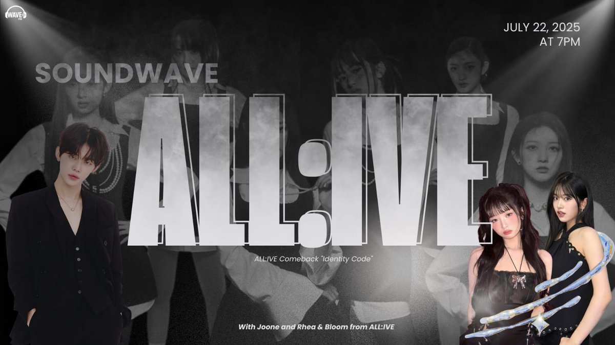 WVFMRADIO's tweet photo. ㅤ
🎶 SOUNDWAVE with ALL:IVE 🎶
ㅤ❝Decode the vibe, unlock the soul.
ㅤ ALL:IVE will do the #IdentityCode.❞
ㅤ https://t.co/H5r5fjqbZe