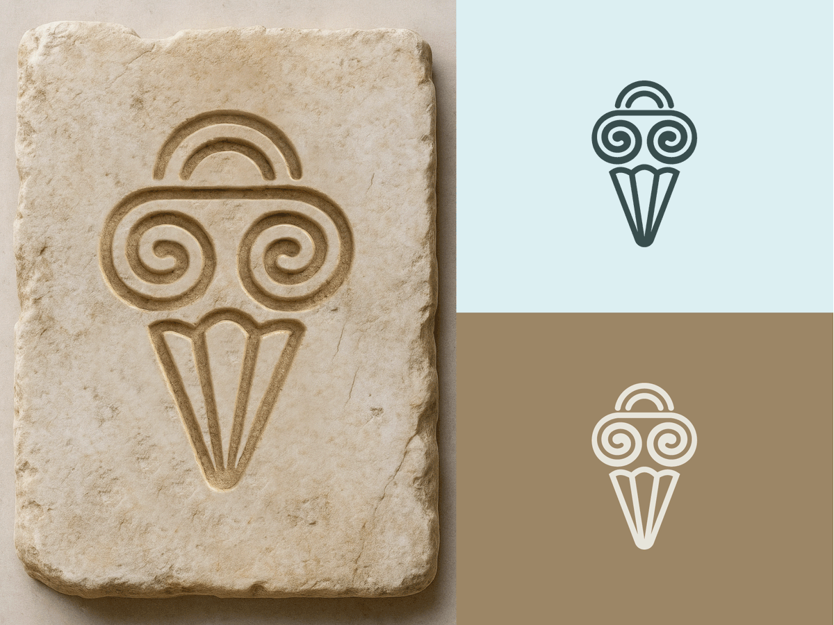 Gelato brand logo concept