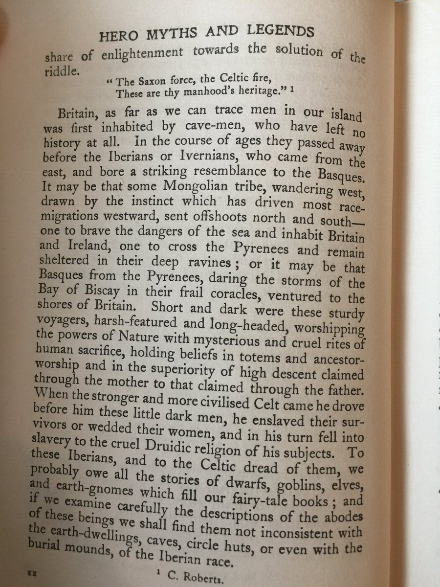 The term “British race” is very old and refers to the combined nations of Great Britain (who voluntarily united fyi).

I shall now post a thread of screenshots from the introduction of Hero-Myths &amp; Legends of the British Race by M. I. Ebbutt published 1910. It defines the British