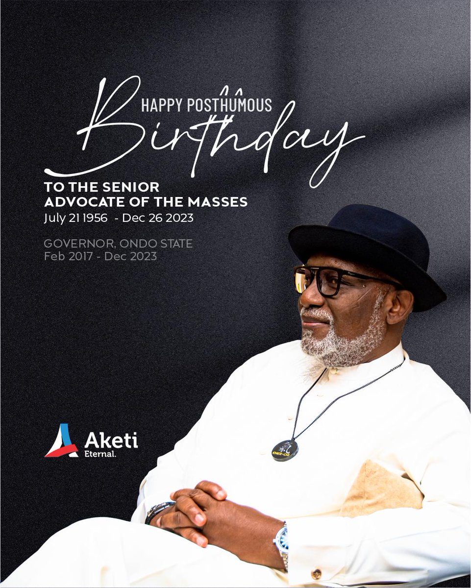 OndoFirstBorn's tweet image. Happy 69th Posthumous Birthday to the Amotekun Generalissimo, the Senior Advocate of the Masses and the People's General.
Today, we honour & celebrate his enduring legacy marked by courage, purposeful leadership and unwavering service to the people.
Thank you for your service🙏