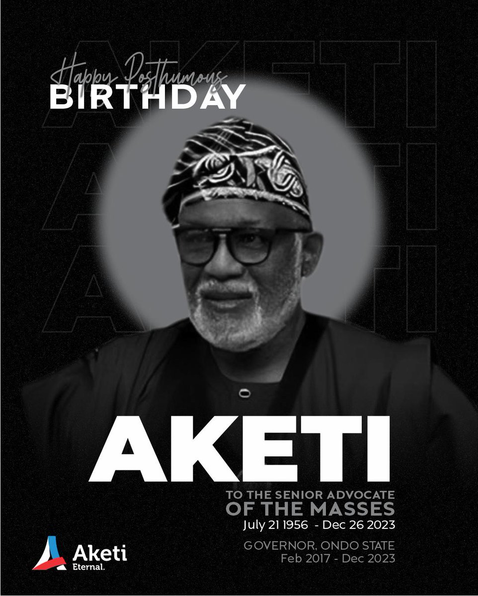 OndoFirstBorn's tweet image. Happy 69th Posthumous Birthday to the Amotekun Generalissimo, the Senior Advocate of the Masses and the People's General.
Today, we honour & celebrate his enduring legacy marked by courage, purposeful leadership and unwavering service to the people.
Thank you for your service🙏
