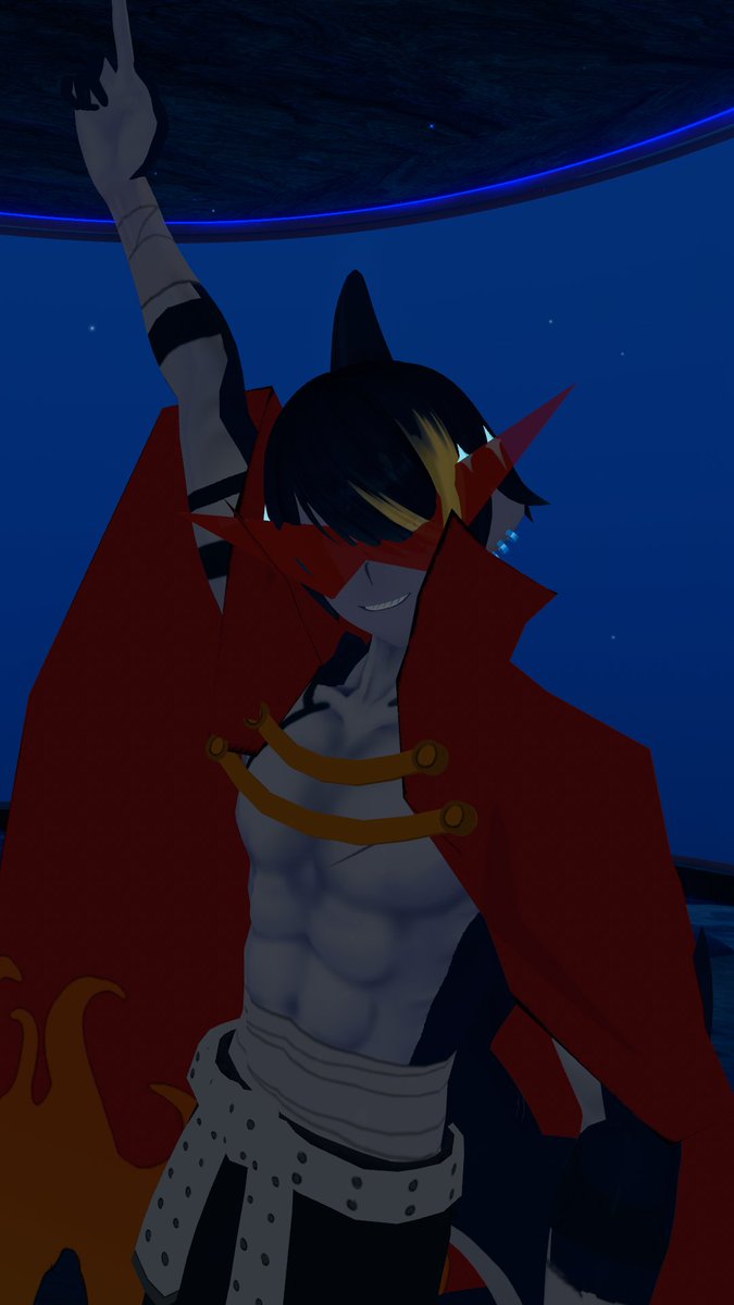MagicNecroVT's tweet image. I like to put on new outfits for my 3D model for this one i just started watching a certain anime recently.