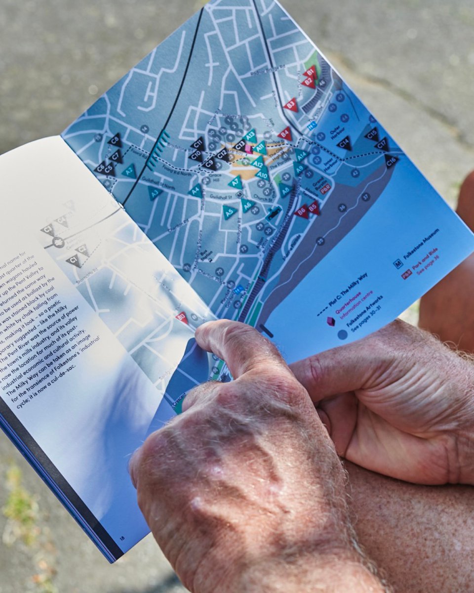 fstonehythedc's tweet image. The #FolkestoneTriennial has been unleashed onto town and it’s calling to be explored.
Have you taken the trail yet? Follow @CreativeFstone to find all the new art pieces scattered across some of our favourite spots.
What will you discover? 🗺️