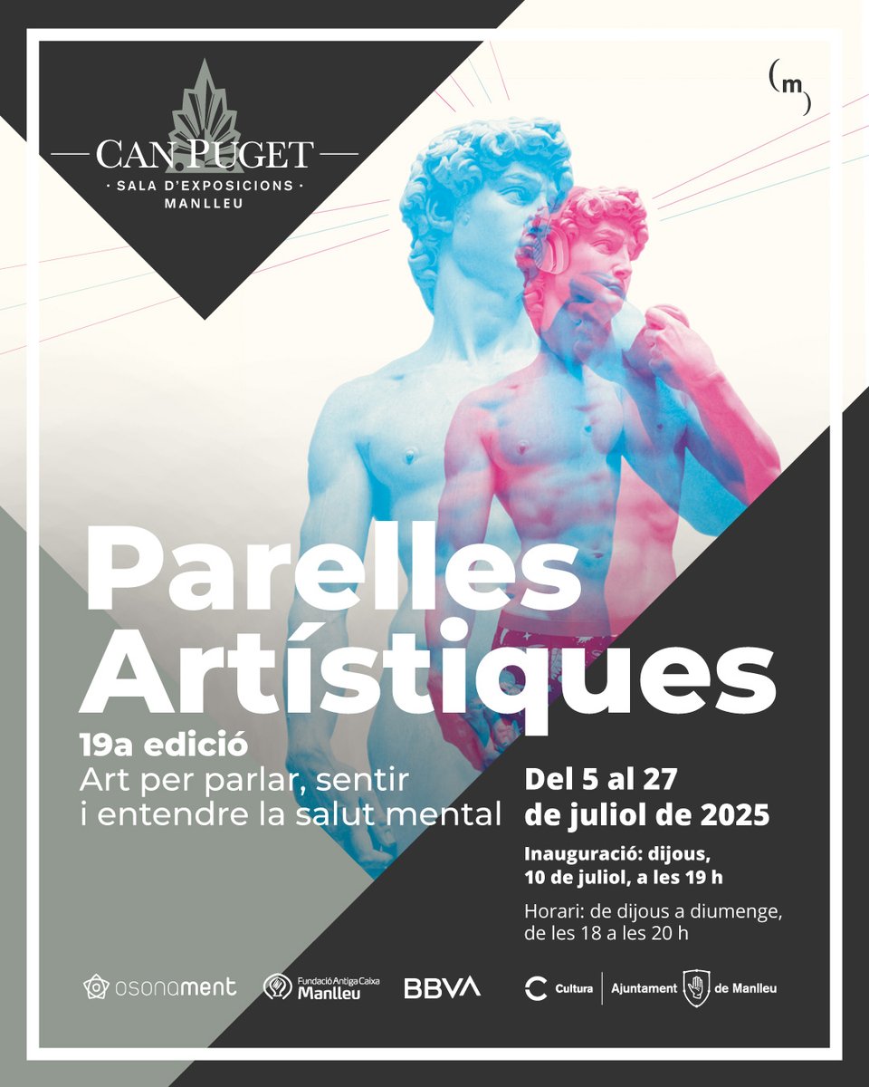 Osonament (@osonament) on Twitter photo 🎨 Inaugurem l’expo de #ParellesArtístiques a Can Puget <a href="/ajManlleu/">Ajuntament Manlleu</a>!
📅 Dijous 10/07 – 19 h
🖼️ 16 obres fetes a Osona per parelles creatives vinculades a Osonament
Vine a conèixer l’art que transforma! Amb el suport de <a href="/fundacioacm/">@fundacioacm</a> i #bbvacatalunya
+ INFO: parellesartistiques.osonament.cat/inaugurem-lexp… 🎨 Inaugurem l’expo de #ParellesArtístiques a Can Puget <a href="/ajManlleu/">Ajuntament Manlleu</a>!
📅 Dijous 10/07 – 19 h
🖼️ 16 obres fetes a Osona per parelles creatives vinculades a Osonament
Vine a conèixer l’art que transforma! Amb el suport de <a href="/fundacioacm/">@fundacioacm</a> i #bbvacatalunya
+ INFO: parellesartistiques.osonament.cat/inaugurem-lexp…