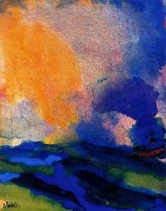 lolaterolv's tweet image. "Allí donde miraba, la naturaleza estaba animada, el cielo, las nubes... suscitando mi entusiasmo e insistiendo en ser pintadas"
🎨Emil Nolde