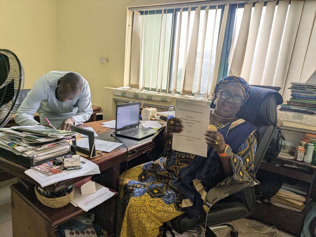 HumAngleFdn's tweet image. We are pleased to share that the HumAngle Foundation has signed an MoU with the National Human Rights Commission of Nigeria (@NhrcNigeria)!
This collaboration will strengthen advocacy for vulnerable people in conflict-affected communities and joint capacity building.