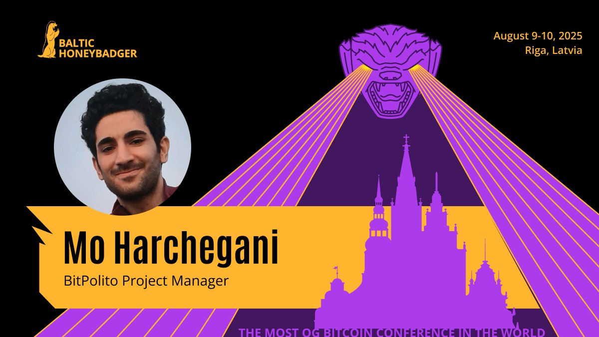 🔥 Speaker Announcement 🔥

We’re excited to welcome <a href="/mo_harchegani/">mo_</a> to the stage at #BH2025! 🦡 🔥

Mo is the BitPolito Project Manager and a passionate advocate for open-source education and student-led innovation in Bitcoin.

In his talk, he’ll share the story behind Satquest —