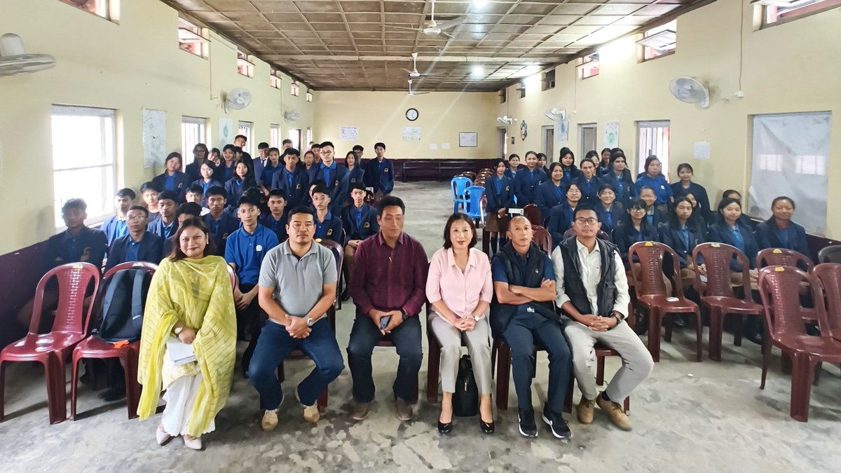 YNnagaland's tweet photo. Honoured to have Ms. Asangla, General Manager, District Industries Centre, Mokokchung, @industries_naga @MyGovNagaland &amp; her team at the Entrepreneurship Development Centre #EDC inauguration at Senayangba GHSS, Mokokchung.

#YouthNet #EntrepreneurshipDevelopmentCentre #YNnagaland https://t.co/T3raDIntKu
