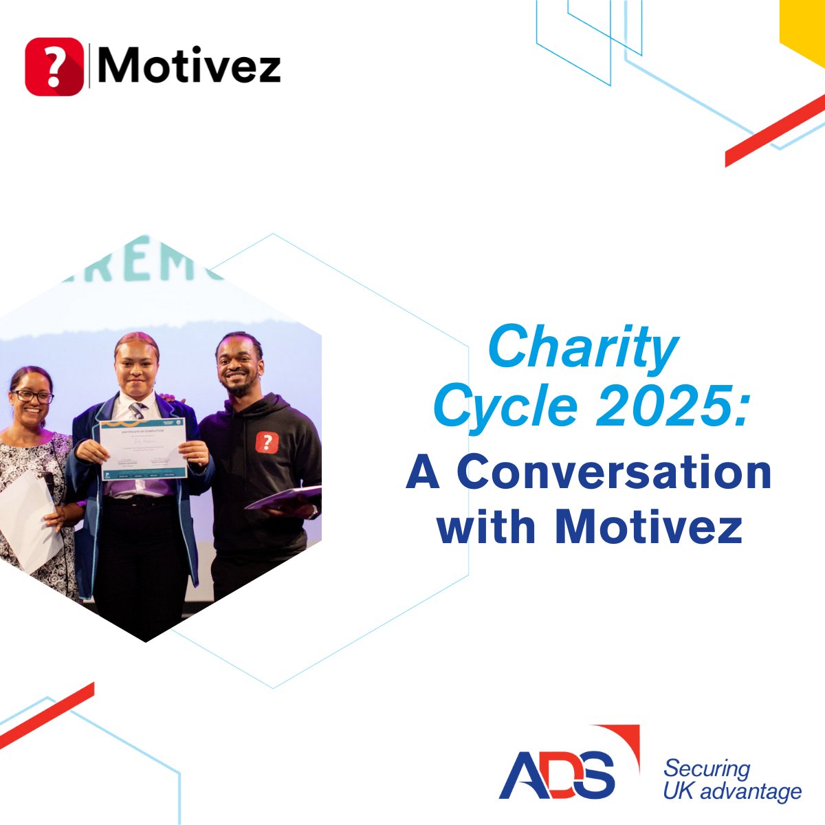 ADSgroupUK's tweet image. 🚴 Our summer Charity Cycle is quickly approaching! 🚴

In our latest blog series, we&apos;re shining a spotlight on the amazing charities we&apos;re riding for and up next is @motivez_uk.

👉Read more and get involved: adsgroup.org.uk/knowledge/ads-…