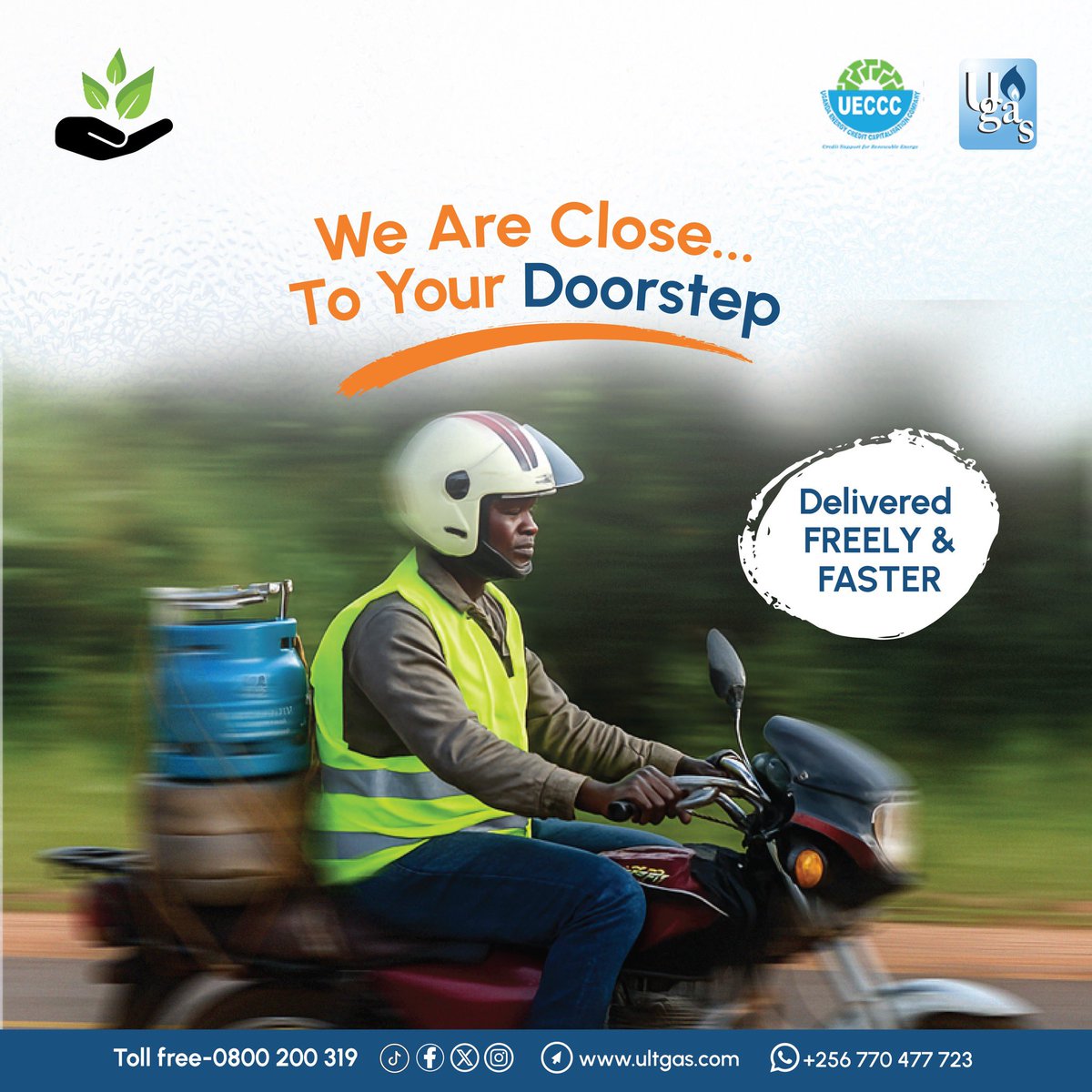 Need gas in a flash? We deliver fast and free 🆓 call 0800 200 319 directly to your doorstep 😊