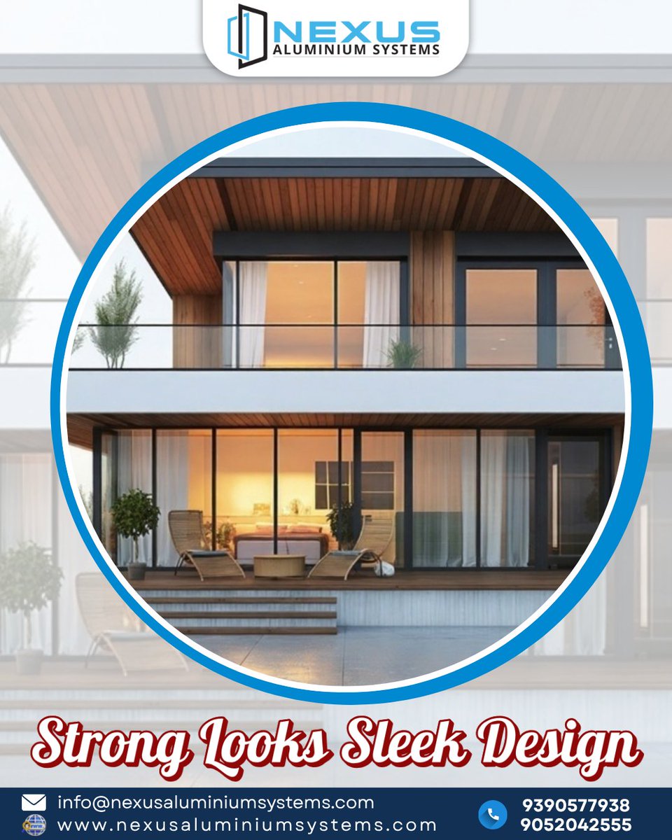 Nexusaluminum's tweet image. 🏡 When strength meets style, magic happens!
Upgrade your space with Nexus Aluminium Windows &amp;amp; Doors – where sleek design, high durability, and seamless performance come together.

#NexusAluminiumSystems #SleekDesign #StrongWindows #HomeUpgrade #ModernArchitecture #AluminiumDoors