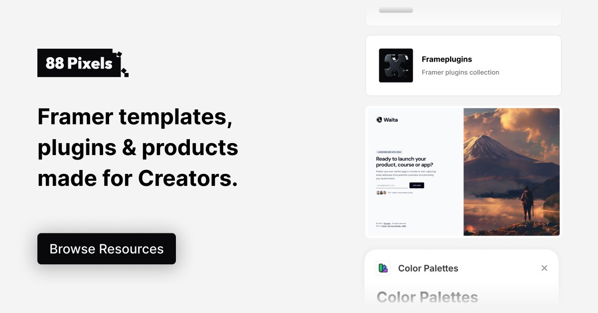 julesvcode's tweet image. New OG banners for @88pixels ✨