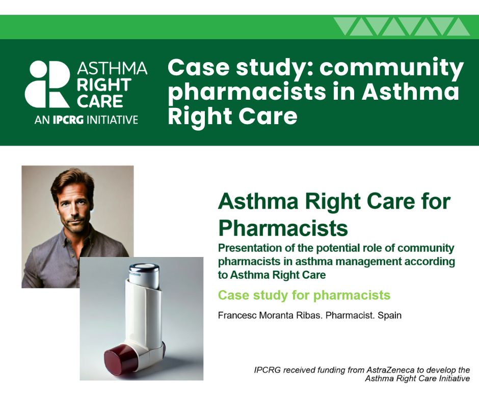 IPCRG's tweet image. We have created a new educational case study demonstrating the role of community pharmacists in asthma management, from health education to detection of risk factors and triggers and identification of rescue medication over-reliance.
Available at:
buff.ly/fJ16M5m