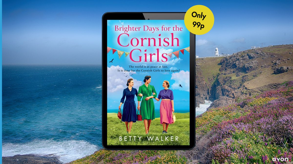 AvonBooksUK's tweet image. Brighter Days for the Cornish Girls is only 99p!
The heartwarming and uplifting post-WWII historical saga novel is the perfect read to cosy up with.
ow.ly/gfo550WrHkb