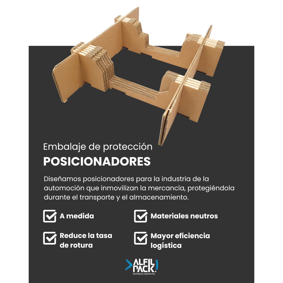 alfilpack's tweet image. ➡️En #Alfilpack diseñamos soluciones de #embalaje a medida para la #automoción, cumpliendo normativas y criterios de #seguridad y #sostenibilidad. Aplicamos #ingeniería avanzada para proteger piezas en transporte y optimizar la #logística.